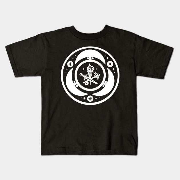 hecate symbol. greek godess sigil. strovolos hekate Kids T-Shirt by OccultOmaStore